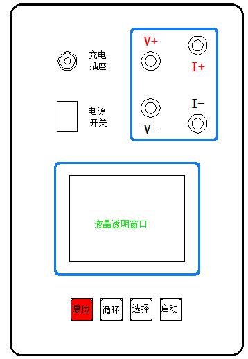 直流電阻測試儀廠家面板結構 