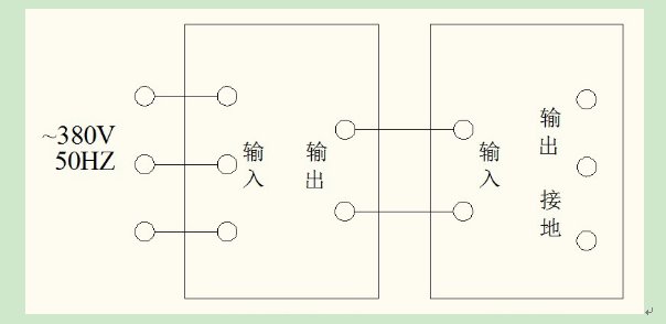 空載試驗接線示意圖